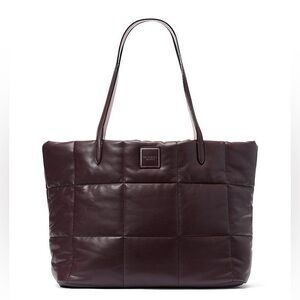 Victoria's Secret Brown Quilted Puffer Tote Bag